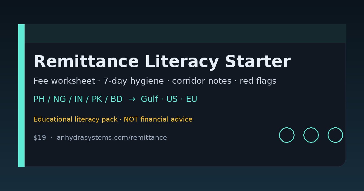 Remittance Literacy Starter hero